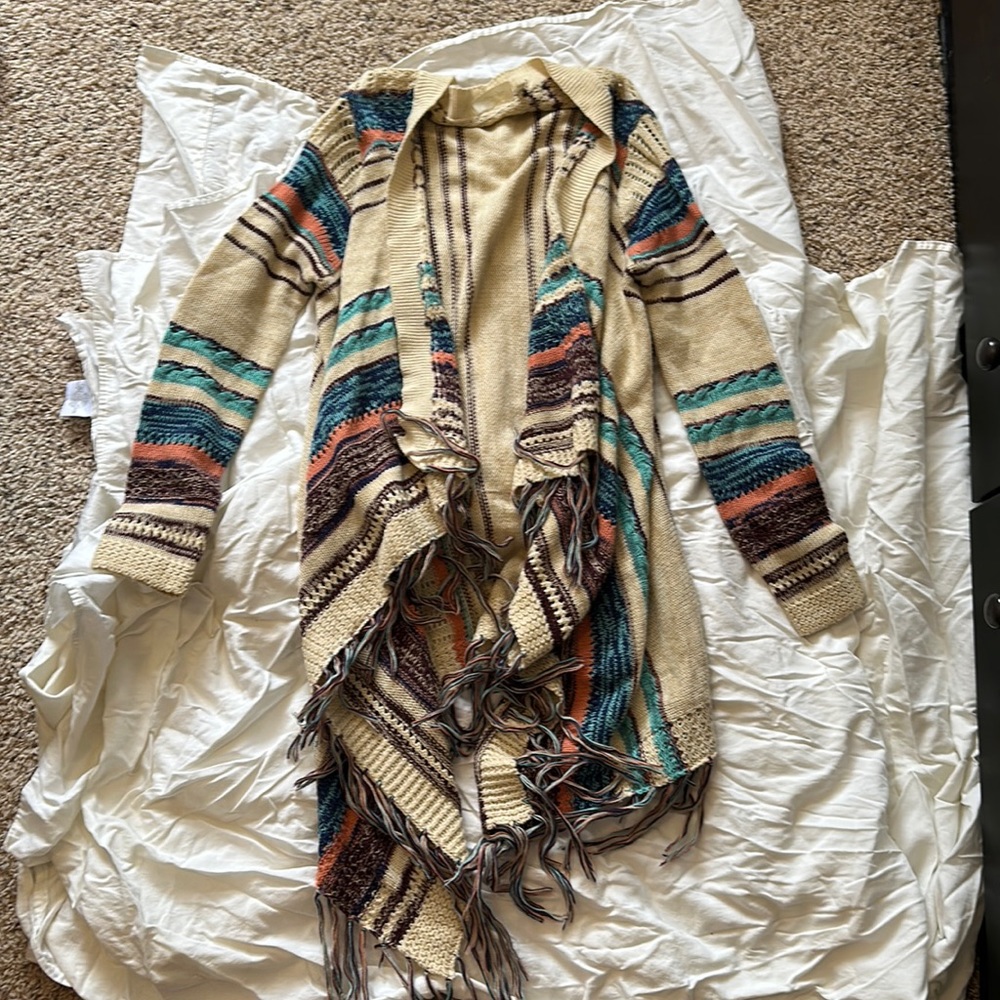 Soft colorful cardigan